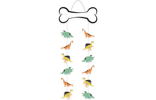 Dino Roars XL Hangdecoratie - per stuk - Dinosaurus versiering