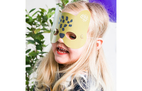 Animals Party Maskers - 6 stuks - Wilde dieren feestartikelen