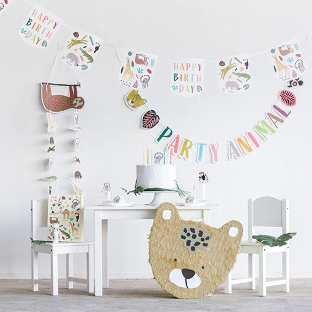 Animals Party Servetten - 20 stuks - Wilde dieren feestartikelen