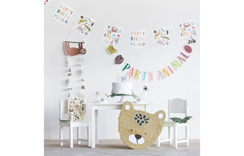 Animals Party Servetten - 20 stuks - Wilde dieren feestartikelen