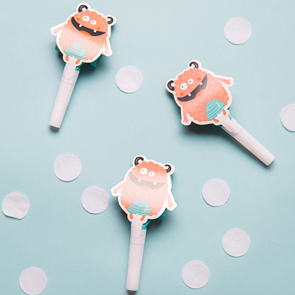 Monster Bash Roltongen - 6 stuks - Feestartikelen voor Kids