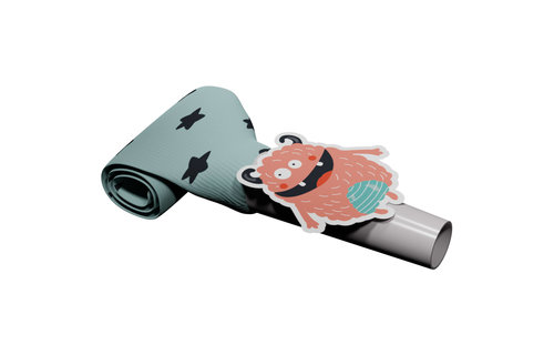 Monster Bash Roltongen - 6 stuks - Feestartikelen voor Kids