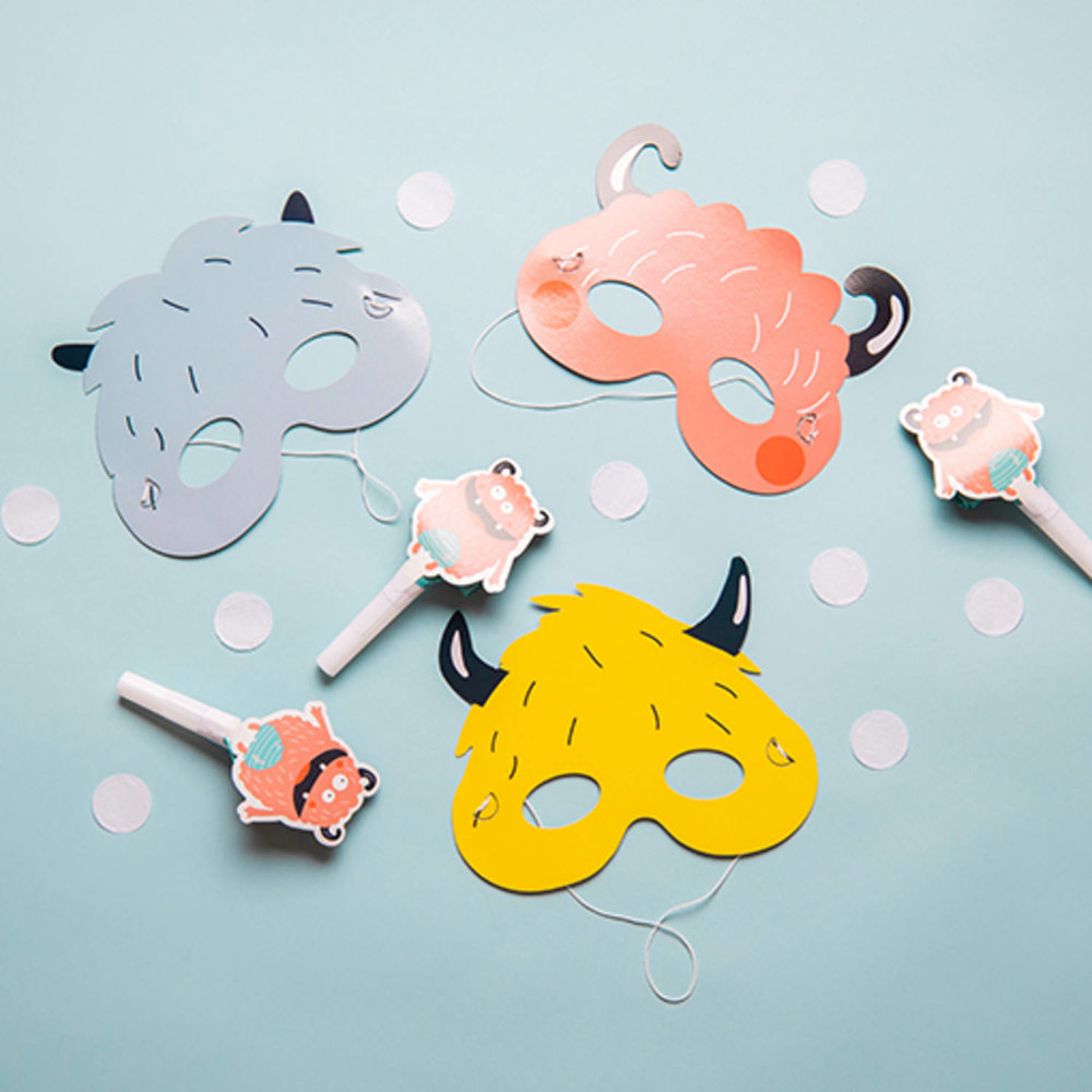 Monster Bash Roltongen - 6 stuks - Feestartikelen voor Kids