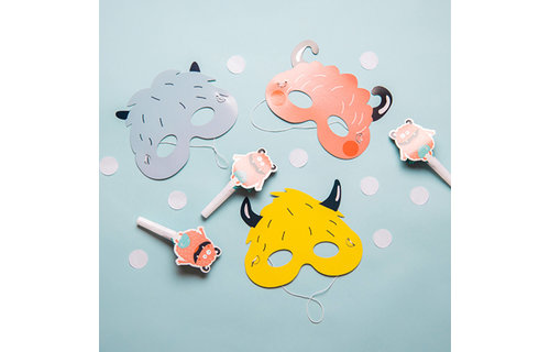 Monster Bash Roltongen - 6 stuks - Feestartikelen voor Kids