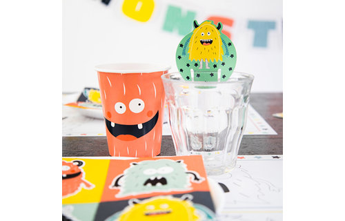 Monster Bash Placemats Kleurplaten - 6 stuks - Feestartikelen voor Kids