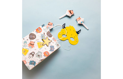 Monster Bash Maskers - 6 stuks - Feestartikelen voor Kids