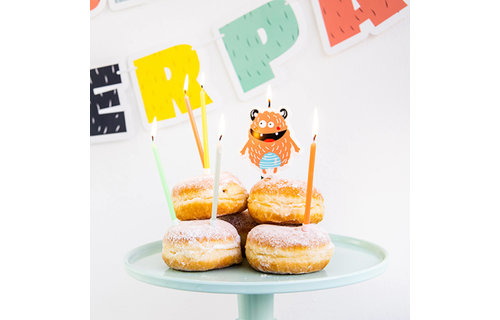 Monster Bash Taartkaarsjes - 11 stuks - Feestartikelen voor Kids