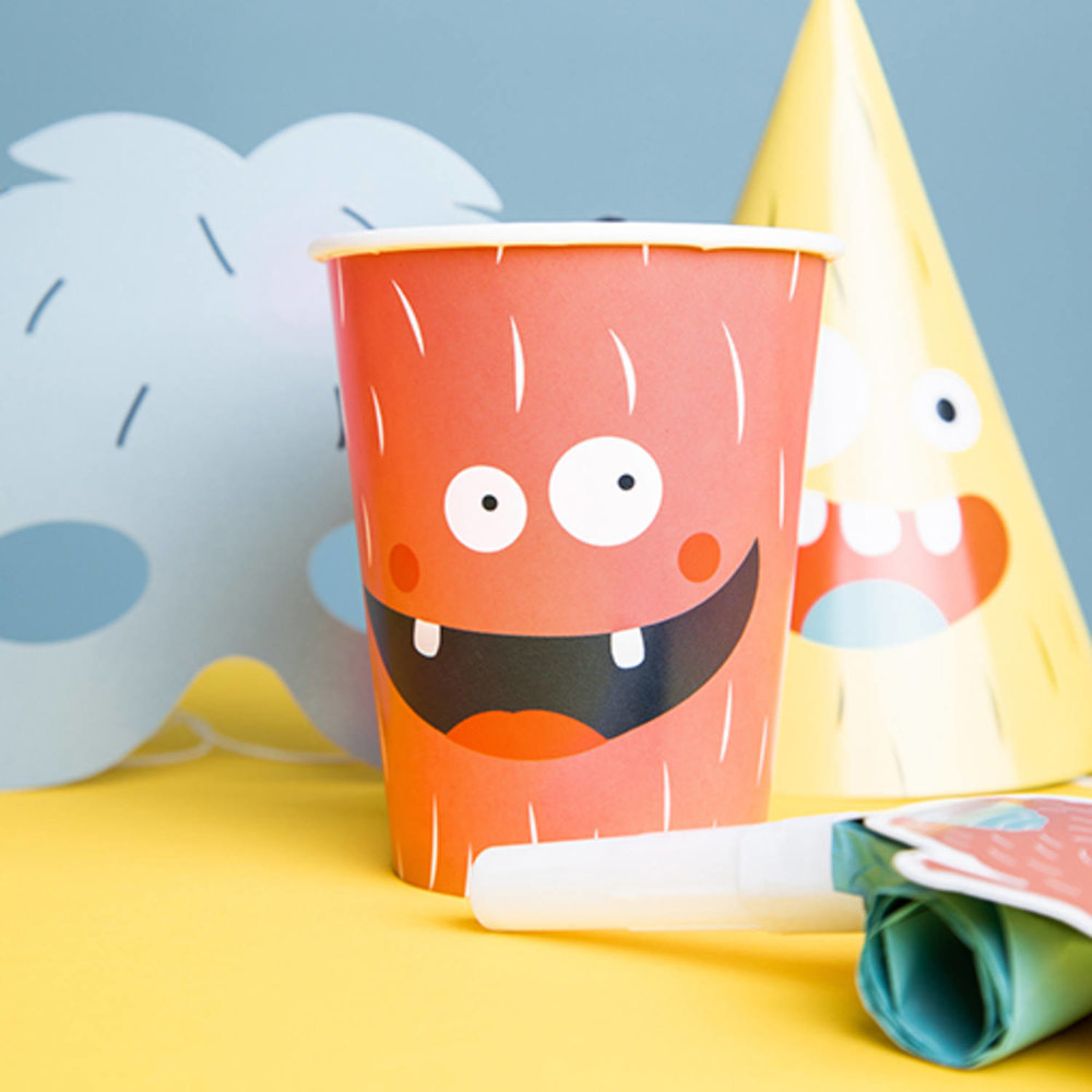 Monster Bash Bekers - 6 stuks - Feestartikelen voor Kids