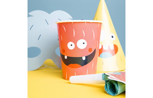 Monster Bash Bekers - 6 stuks - Feestartikelen voor Kids