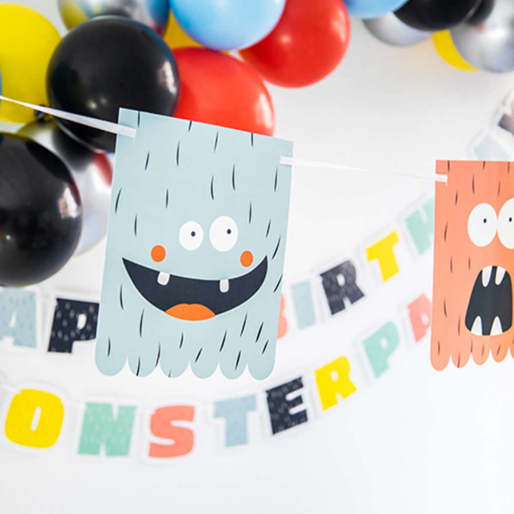 Monster Bash Vlaggenlijn - per stuk - Feestversiering voor Kids
