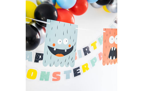 Monster Bash Vlaggenlijn - per stuk - Feestversiering voor Kids