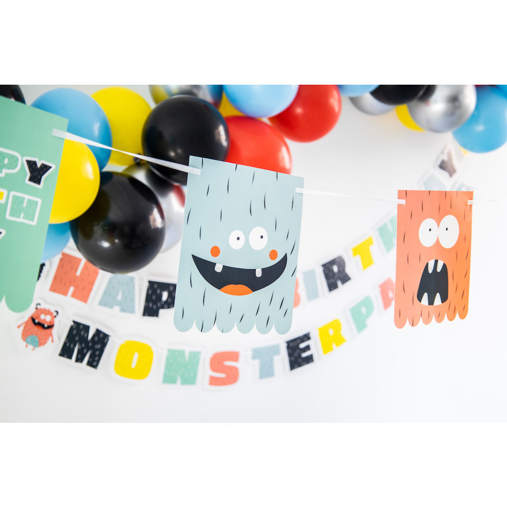 Monster Bash Vlaggenlijn - per stuk - Feestversiering voor Kids