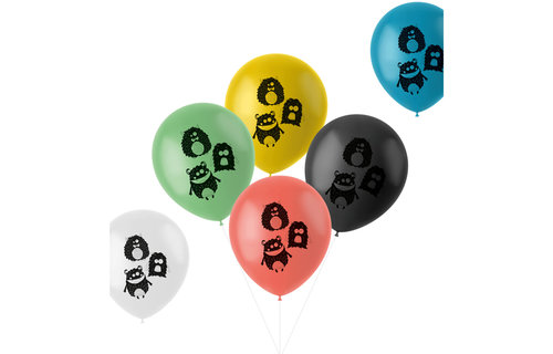 Monster Bash Ballonnen - 6 stuks - Feestversiering voor Kids
