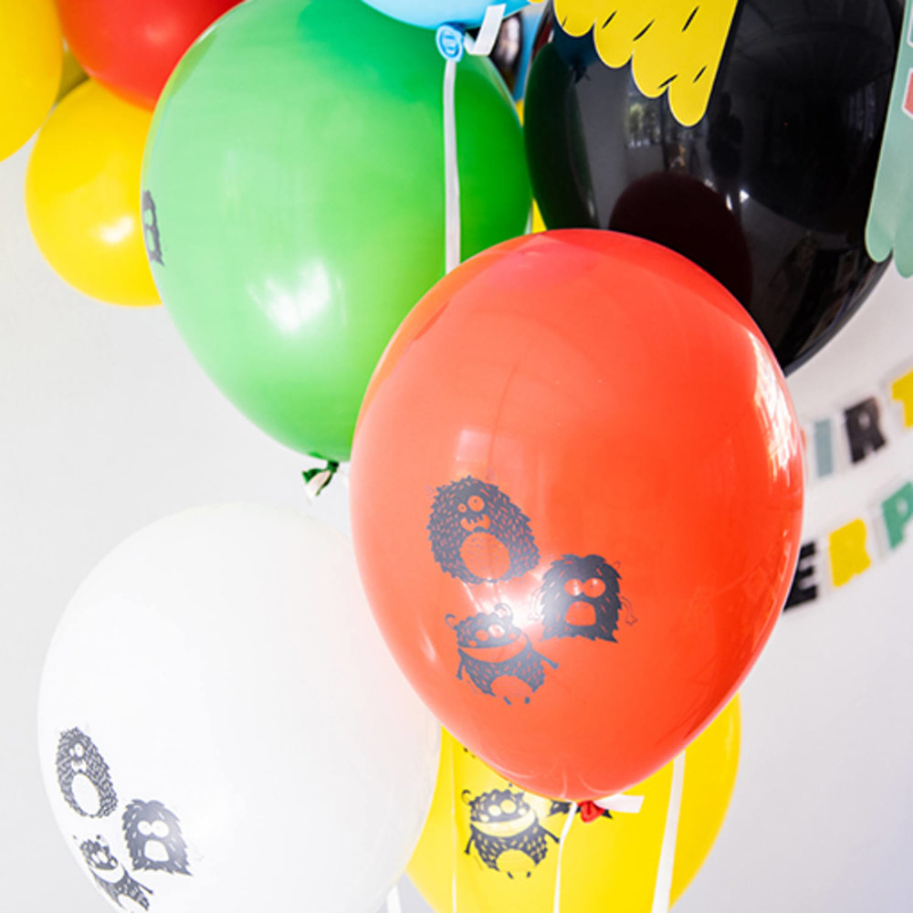 Monster Bash Ballonnen - 6 stuks - Feestversiering voor Kids