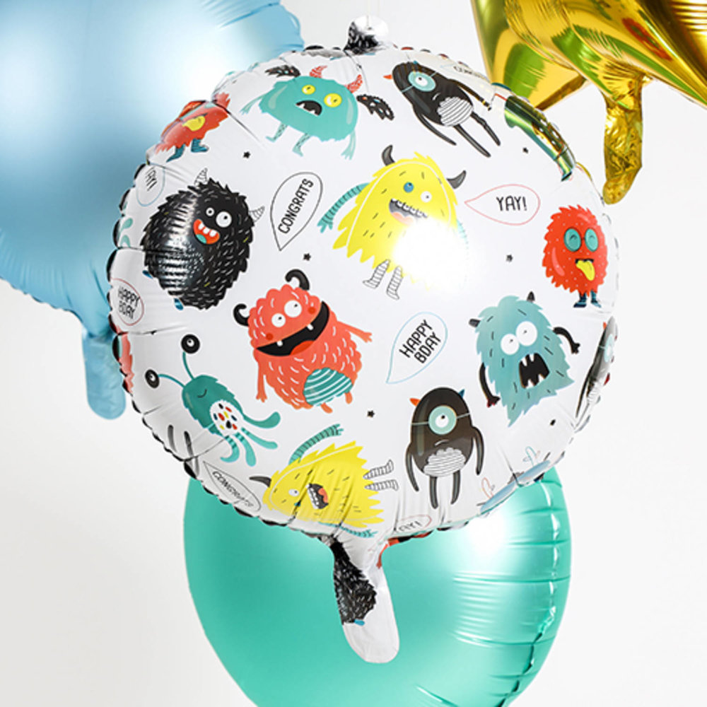 Monster Bash Folieballon (Rond) - per stuk - Feestversiering voor Kids
