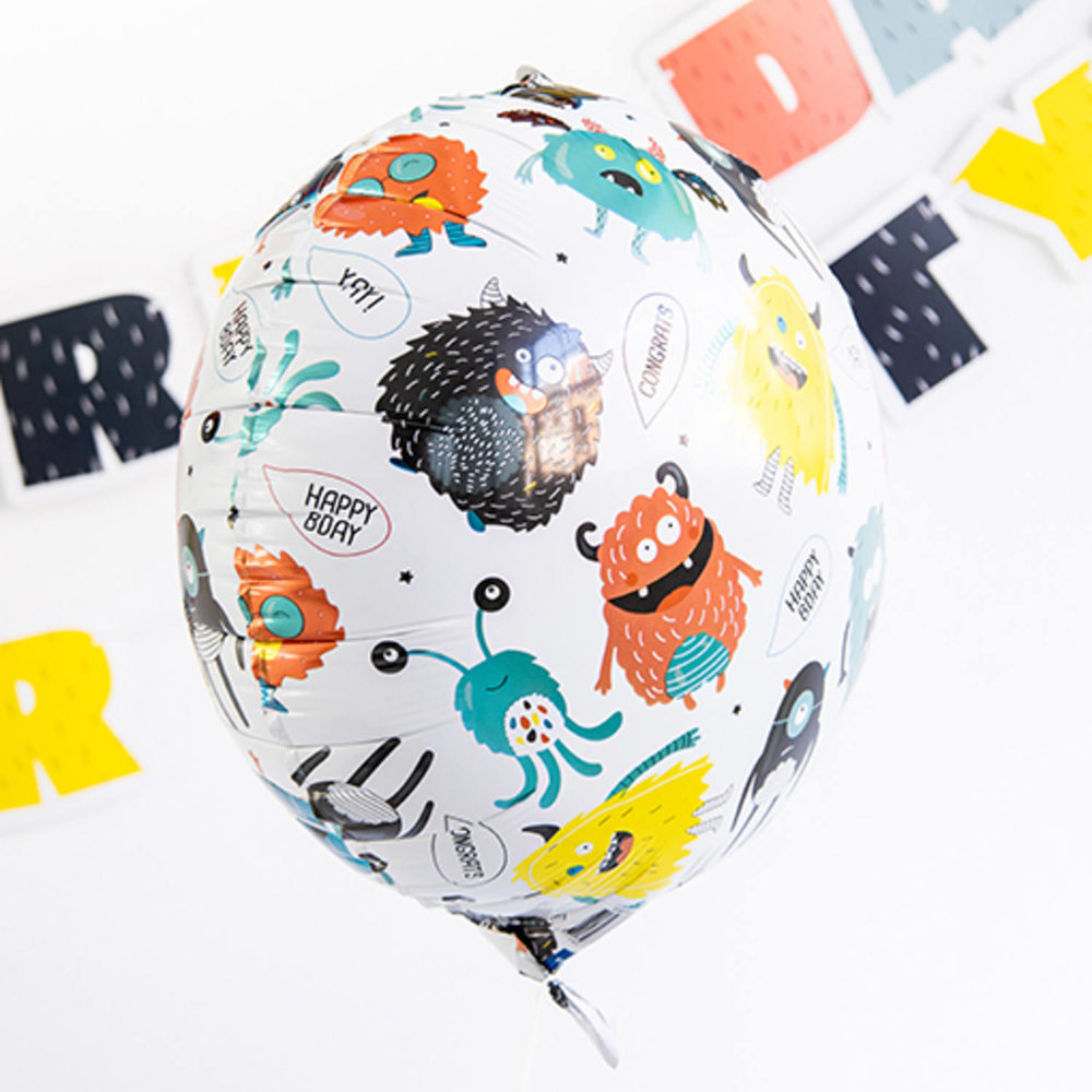 Monster Bash Folieballon (Rond) - per stuk - Feestversiering voor Kids