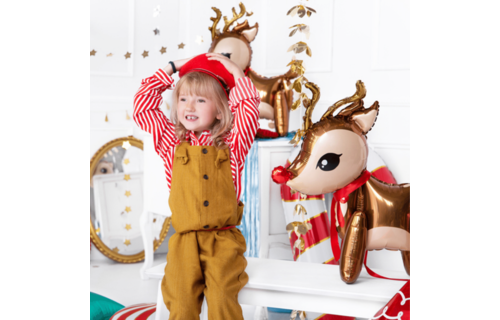 Rendier Folieballon - per stuk - Kerstmis