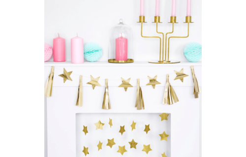 Slinger Sterren en Tassels (Goud) - per stuk - DIY