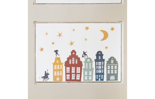 Welkom Sint & Piet Raamstickers - Set - Sinterklaas