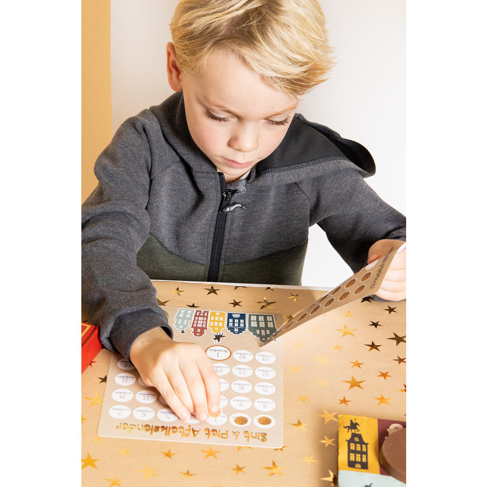 Welkom Sint & Piet Aftelkalender - per set - Sinterklaas