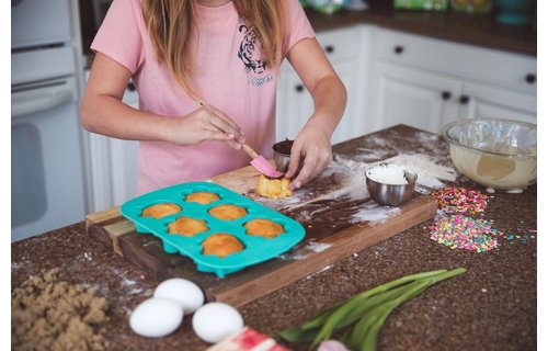 Bloemen (Daisy en Tulp) Cakevormpjes Mal - per stuk - Bakken