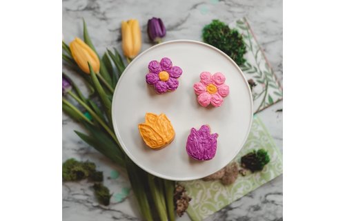 Bloemen (Daisy en Tulp) Cakevormpjes Mal - per stuk - Bakken