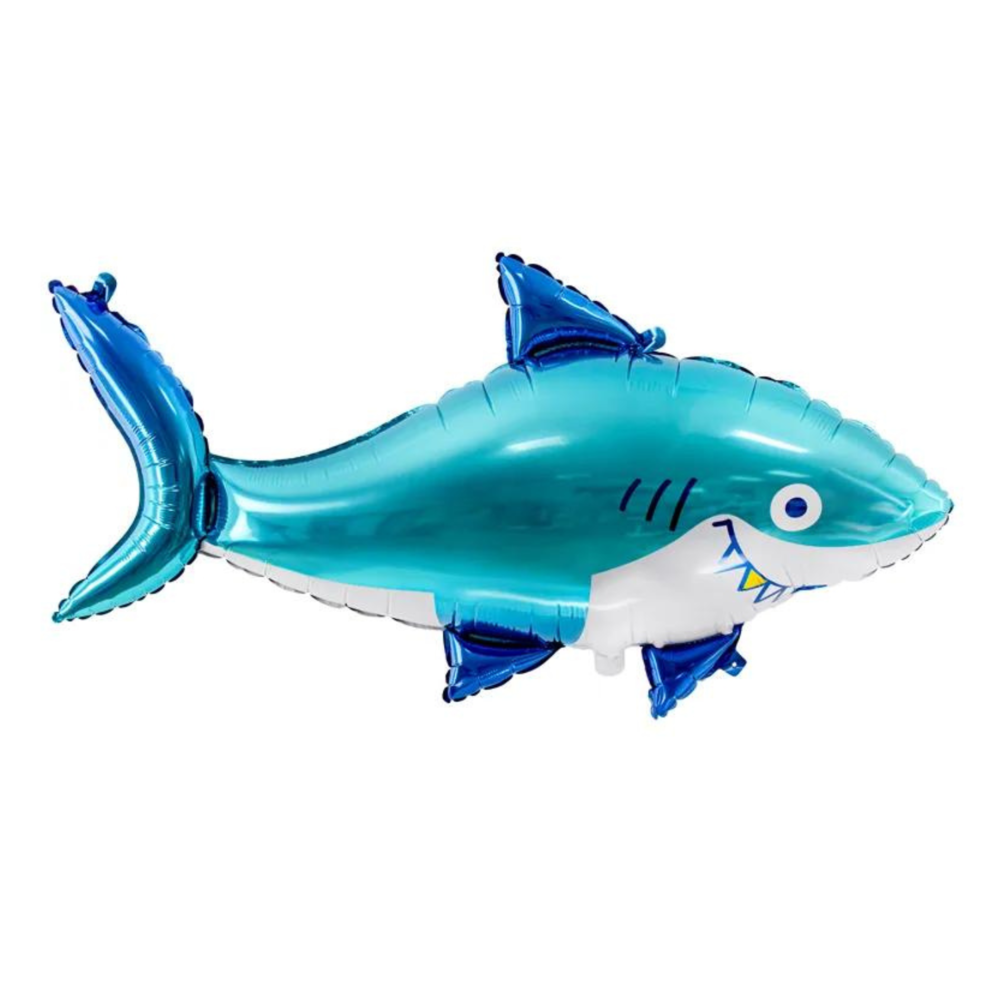 Haai Folieballon (Supershape) - per stuk - Shark Party