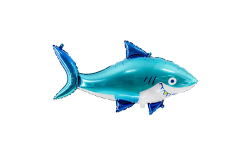 Haai Folieballon (Supershape) - per stuk - Shark Party