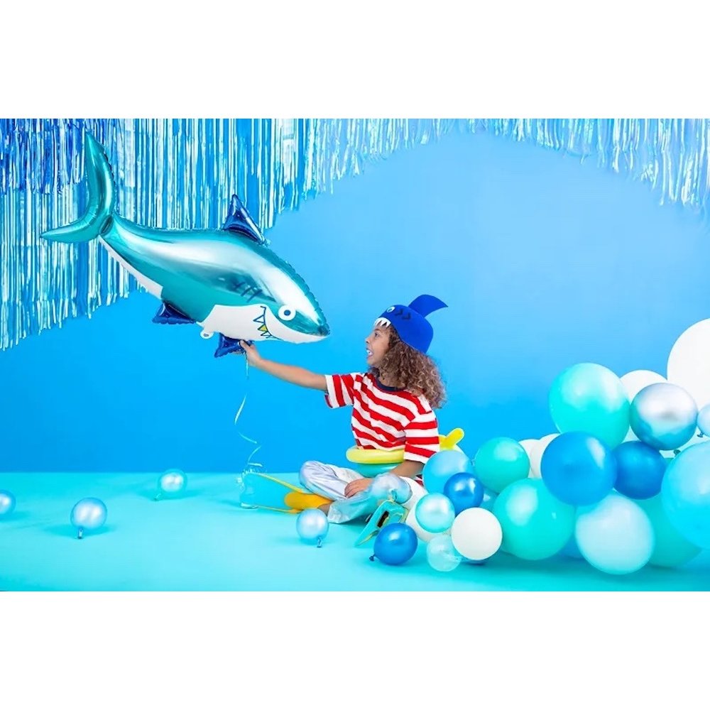 Haai Folieballon (Supershape) - per stuk - Shark Party