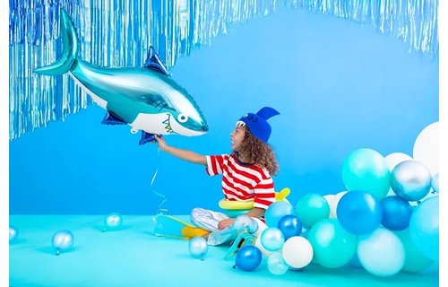 Haai Folieballon (Supershape) - per stuk - Shark Party