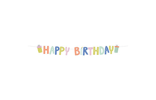 Slinger Happy Birthday - per stuk - Festive Party