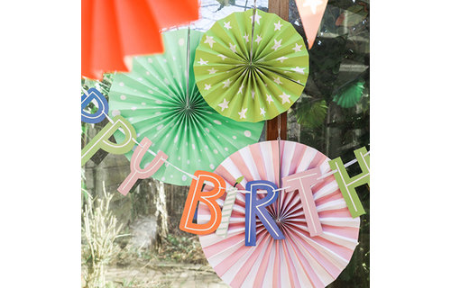 Slinger Happy Birthday - per stuk - Festive Party