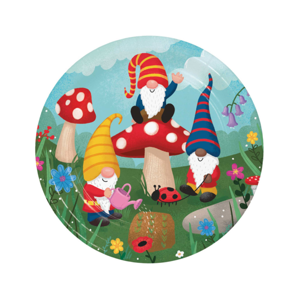 Kabouters Borden - 8 stuks - Gnomes Party