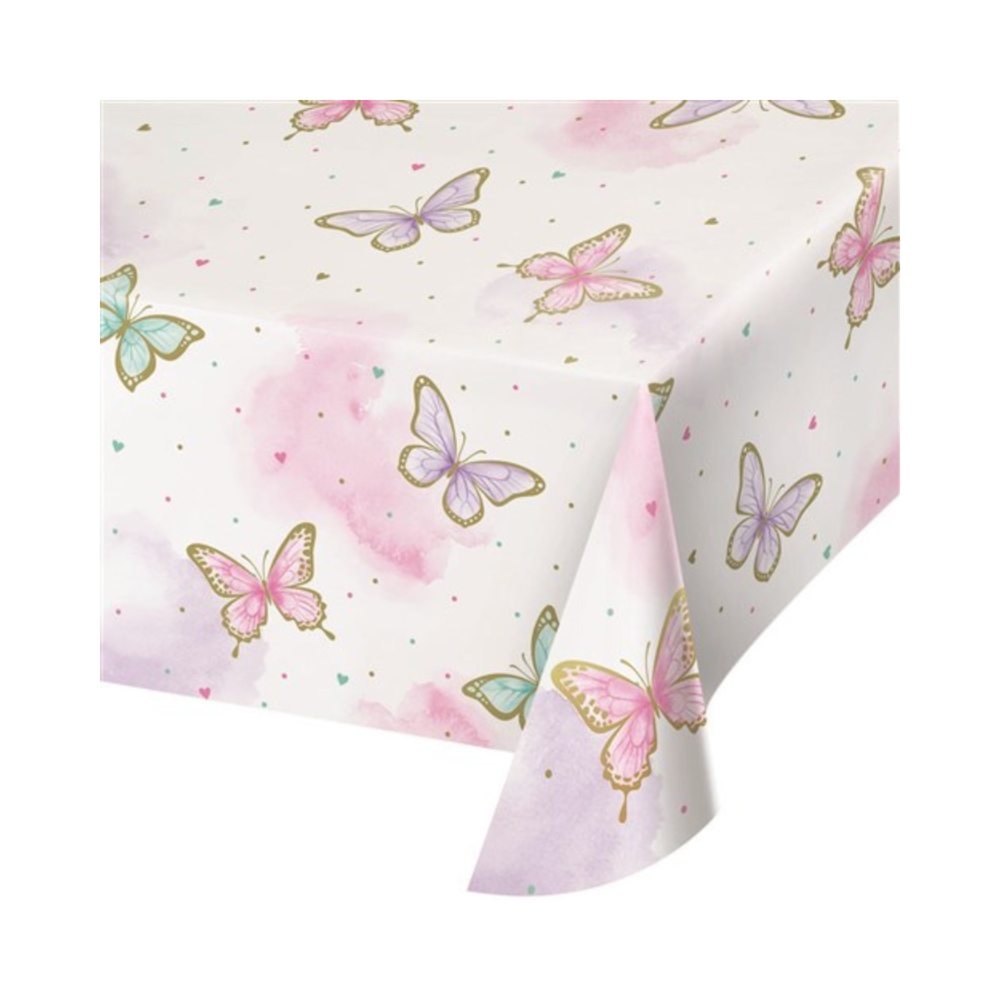 Butterfly Shimmer Tafelkleed - per stuk - Vlinders