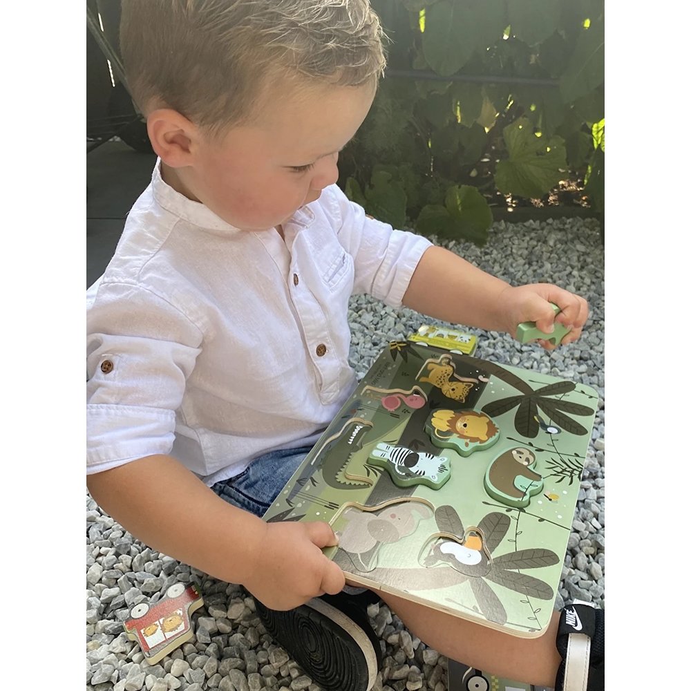 Houten Puzzel Jungle - per stuk - Educatief Speelgoed