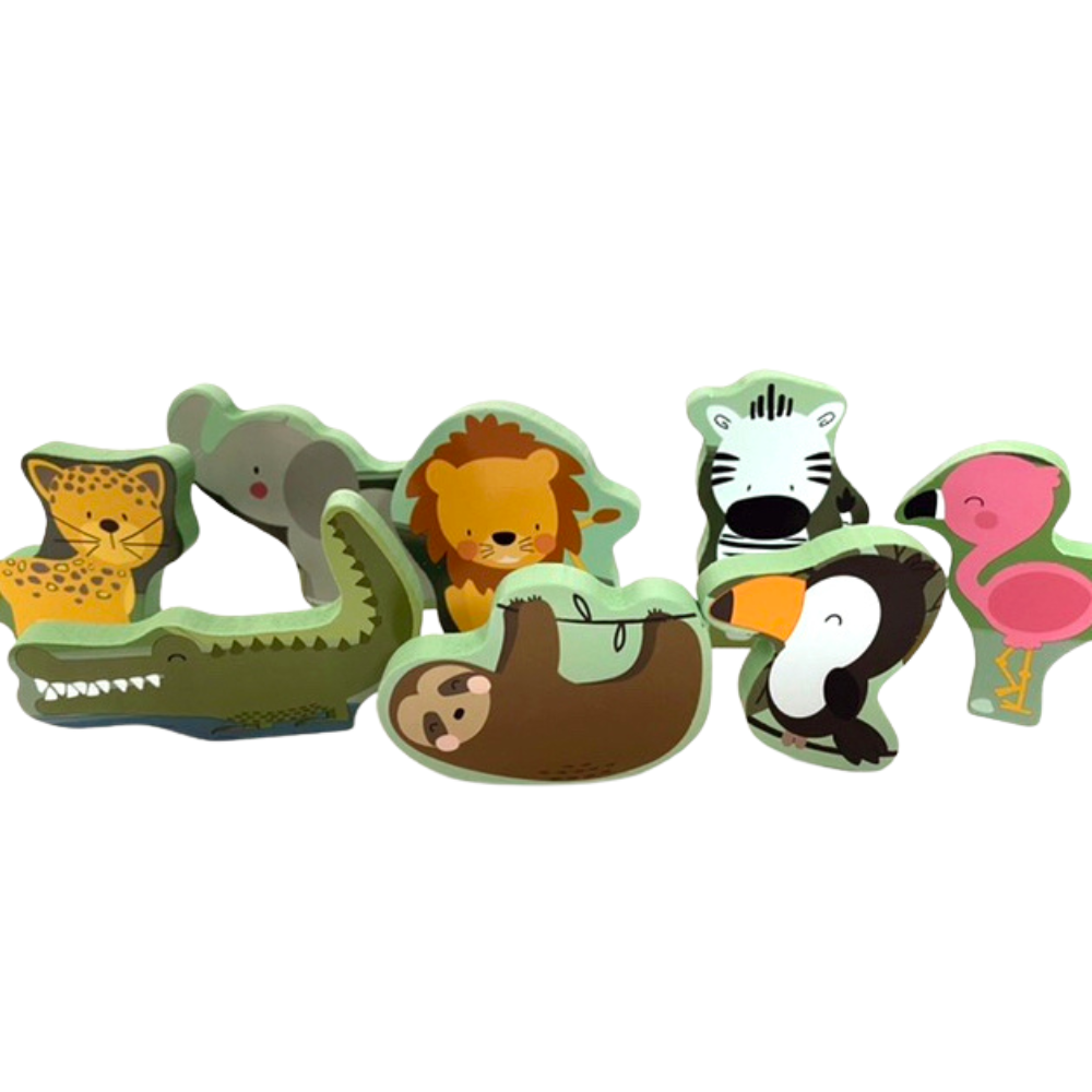 Houten Puzzel Jungle - per stuk - Educatief Speelgoed