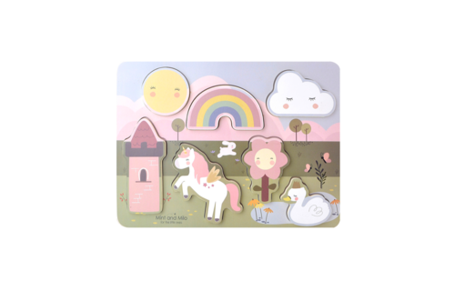 Houten Puzzel Unicorn - per stuk - Educatief Speelgoed