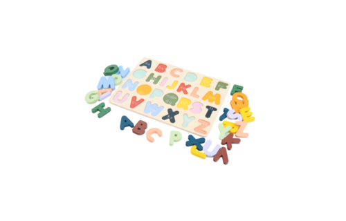 Houten Puzzel Alfabet - per stuk - Educatief Speelgoed