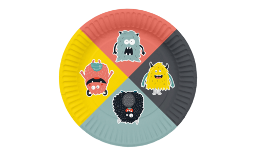 Monster Bash Borden - 8 stuks - Feestartikelen voor Kids