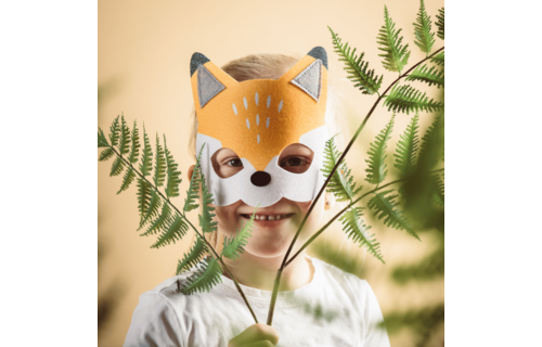 Vos Masker (Vilt) - per stuk - Dierenmasker