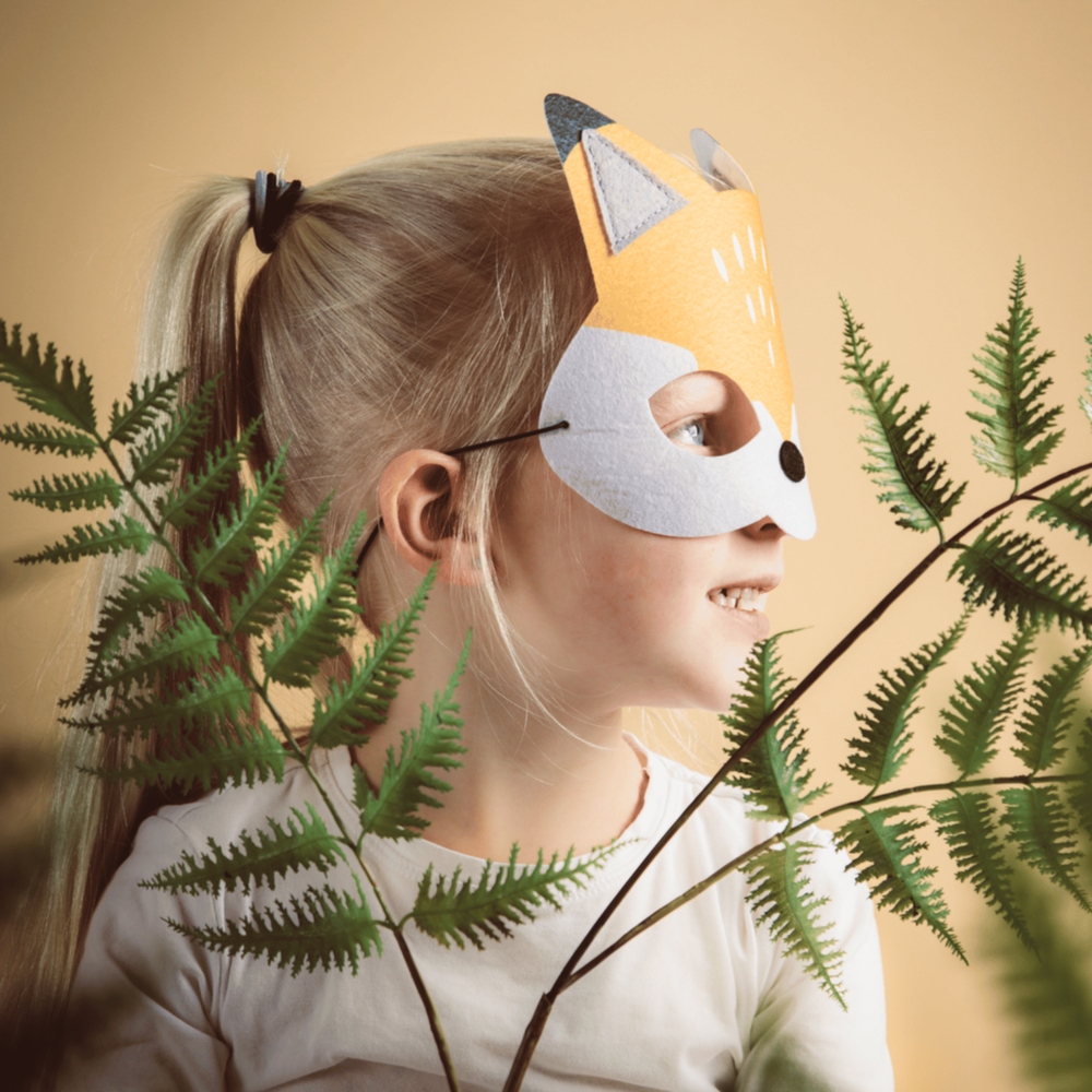 Vos Masker (Vilt) - per stuk - Dierenmasker