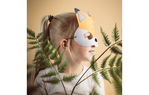 Vos Masker (Vilt) - per stuk - Dierenmasker