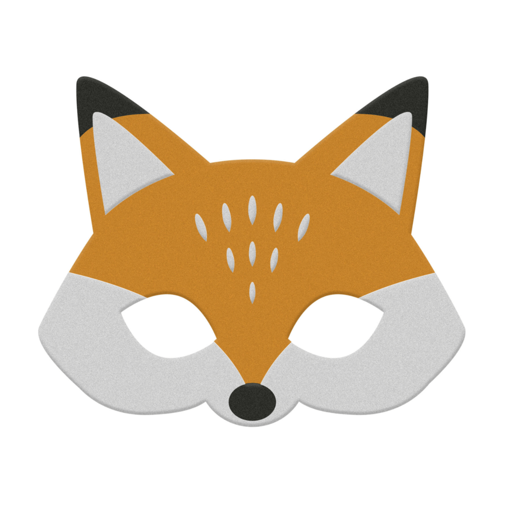 Vos Masker (Vilt) - per stuk - Dierenmasker