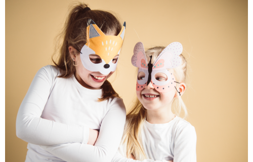 Vos Masker (Vilt) - per stuk - Dierenmasker