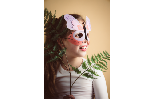 Vlinder Masker (Vilt) - per stuk - Dierenmasker