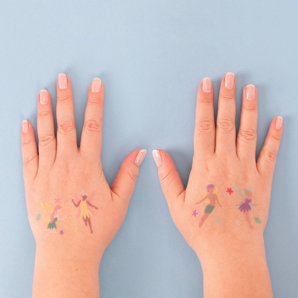 Feeën Plaktatoeages - Set van 8 - Tijdelijke tattoos