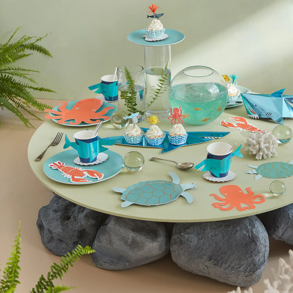 Under the Sea Cupcakes Set - 24 stuks - Octopus en Haai