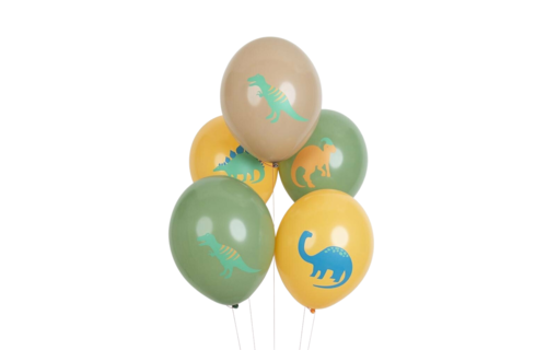 Jurassic Dino's Ballonnen - 5 stuks - Dinosaurus feestartikelen