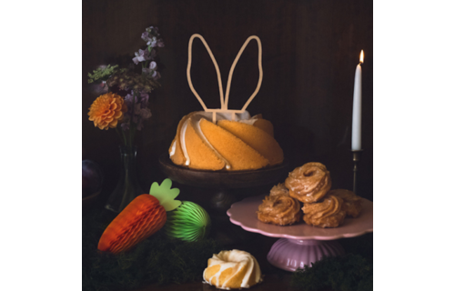 Taarttopper Konijnenoortjes - per stuk - Houten taarttoppers