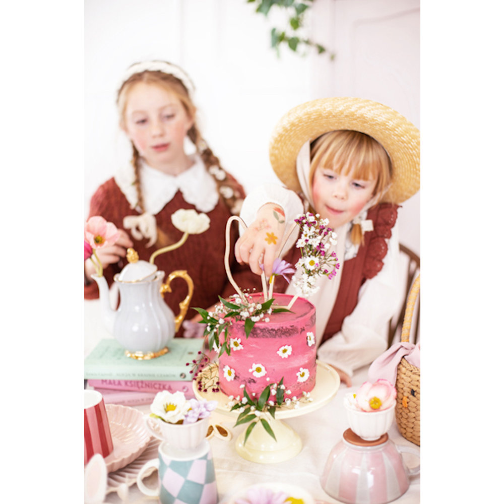 Taarttopper Konijnenoortjes - per stuk - Houten taarttoppers
